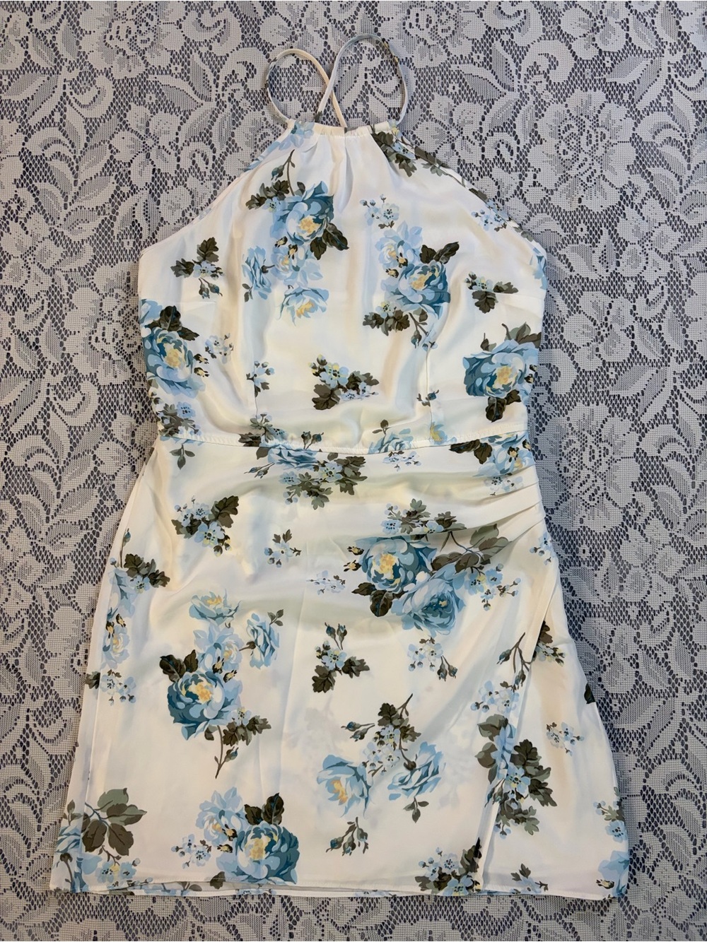 Abercrombie & Fitch Floral Halter Style Mini Dress Size Medium